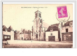 36.BELABRE.L&acute EGLISE ET LA PLACE. - Autres & Non Classés