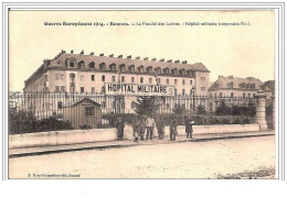 35.RENNES.GUERRE EUROPEENNE 1914.LA FACULTE DES LETTRES.HOPITAL MILITAIRE TEMPORAIRE N°5. - Rennes