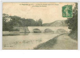 35.PONT REAN.LE PONT DU CHEMIN DE FER SUR LA VILAINE ET LE CHATEAU DES ROCHERS. - Altri & Non Classificati