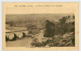 35.LE BOEL.LE PONT DE CHEMIN DE FER DE CAHNT ET LE CHATEAU.SITES PITTORESQUES - Autres & Non Classés