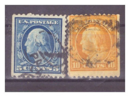 USA - 1917 Effigi Di G. Washington E B. Franklin - Dent 11 Da Libretti - Used Stamps