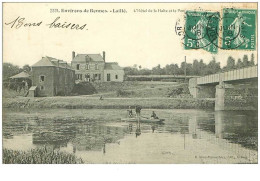 35.LAILLE.n°11544.ENVIRONS DE RENNES.L'HOTEL DE LA HALTE ET LE PONT...... - Autres & Non Classés