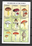 Dominica 1998 Mushrooms Sheetlet #1 MNH - Mushrooms