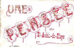 33 . N° 100097 . Saint Aubin De Blaye . Plié - Andere & Zonder Classificatie
