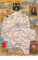 37. N°53229.INDRE ET LOIRE.Blondel La Rougery. 1945. Carte Géographique - Autres & Non Classés