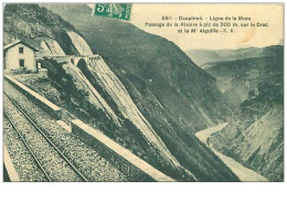 38.LIGNE DE LA MURE.n°6673.PASSAGE DE LA RIVOIRE A PIC DE 300M SUR LE DRAC ET LE MONT AIGUILLE - Other & Unclassified