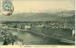 38.GRENOBLE.VUE GENERALE ET LA CHAINE DE BELLEDONE - Grenoble