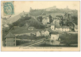 38.CREMIEU.n°4989.ENSEMBLE DES RUINES DE SAINT HIPPOLYTE - Crémieu