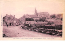 35 .n° 107123 . Sainte Maure De Touraine .la Rue De Loches Prise Vauvert . - Other & Unclassified