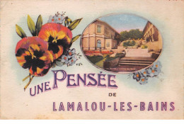 34 .n° 107103 . Lamalou Les Bains . Une Pensee .fleurs . - Lamalou Les Bains