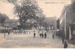 35 . N° 52557 . Place De L Hermitage-lorges.les Ecoles Et Le Bureau De Poste - Autres & Non Classés