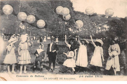 31 - N°70035 - TOULOUSE - Concours De Ballons - Un Départ De Ballons (14 Juillet 1911) - Carte Rare - Toulouse