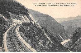 38 - DAUPHINE - SAN24182 - Ligne De La Mure - Passage De La Rivoire à Pic De 300 M Sur Le Drac Et Le Mont Aiguille - Andere & Zonder Classificatie