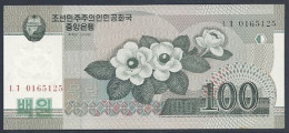 NORD-KOREA - KOREA DEL NORTE - 100 WON 2008 - NÚMERO: 0165121 - S / C - UNZ. - UNC. - Corea Del Nord