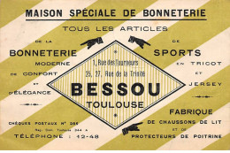 31 - TOULOUSE - SAN27309 - Maison Spéciale De Bonneterie Bessou - En L'état - Pli - Toulouse