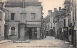 37 - SAINTE MAURE - SAN25353 - La Place De L'Aumône Et La Rue Du Docteur Patry - Autres & Non Classés