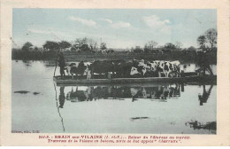 35.AM18514.Brain Sur Vilaine.N°541-9.Retour Du Pâturage Au Marais.Traversée De La Vilaine En Bateau.Bac "Charrière" - Autres & Non Classés