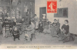 34.AM18476.Montpellier.Institution Des Sourds Muets Et Jeunes Aveugles.Atelier Des Aveugles.Chaiserie - Montpellier