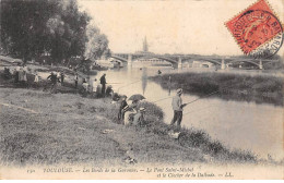 31 - TOULOUSE - SAN42221 - Les Bords De La Garonne - Le Pont Saint Michel Et Le Clocher De La Daldabe - Toulouse