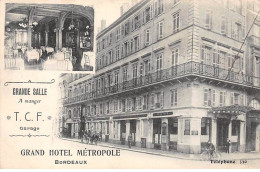 33 - BORDEAUX - SAN51581 - Grand Hôtel Métropole - Grande Salle à Manger - Bordeaux