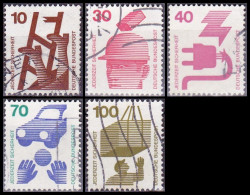 1972 - ALEMANIA - REPUBLICA FEDERAL - PREVENCION DE ACCIDENTES - LOTE 5 SELLOS - Used Stamps