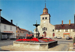 39 . N°kri10729. Clairvaux Les Lacs .place Du Commerce Eglise . N°39.154.08. Edition La Cigogne . Sm 10X15 Cm . - Clairvaux Les Lacs