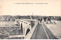 30 - PONT SAINT ESPRIT - SAN54359 - Vue Générale Et Pont - Pont-Saint-Esprit