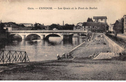 32 - CONDOM - SAN58401 - Les Quais Et Le Pont De Barlet - Condom