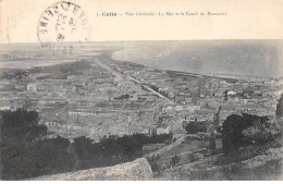 34 - SETE - SAN52646 - Vue Générale - La Mer Et Le Canal De Beaucaire - Sete (Cette)