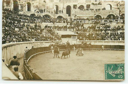 30 - N°88331 - NIMES - Arène, Un Jour De Tauromachie - Carte Photo - Nîmes