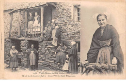 29 - SAINT THEGONNEC - SAN48879 - Vieille Maison Du XIVe Siècle - Etude De Costume Du Léon - Jeune Fille De St Thégonnec - Saint-Thégonnec