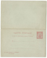 Tunisie France Entier Postal EP Carte Postale Avec Carte Réponse - Briefe U. Dokumente