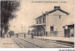 CAR-AAEP2-30-0140 - SAINT-LAURENT-D'AIGOUZE - La Gare - Otros & Sin Clasificación