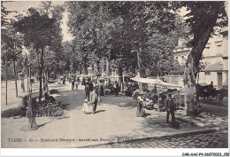 CAR-AACP4-37-0343 - TOURS - Boulevard Beranger - Marché Aux Fleurs - Agriculture - Tours