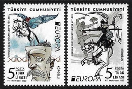 TURQUIA /TURKEY /TÜRKEI   -EUROPA 2022 -"STORIES And MYTHS".-  SERIE De 2 V. - N - 2022