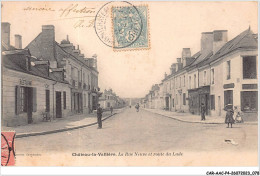 CAR-AACP4-37-0307 - CHATEAU-LA-VALLIERE - La Rue Neuve Et Route Du Lude  - Andere & Zonder Classificatie