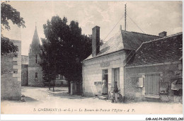 CAR-AACP4-37-0298 - CHEDIGNY - Le Bureau De Poste Et L'eglise  - Autres & Non Classés