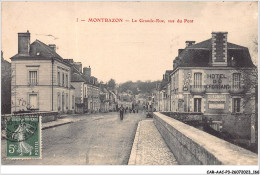 CAR-AACP3-37-0256 - MONTBAZON - La Grande Rue - Vue Du Pont - Hotel Du Croissant - Montbazon