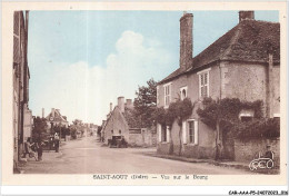 CAR-AAAP5-36-0313 - SAINT AOUT - Vue Sur Le Bourg - Pompe A Essence - Autres & Non Classés