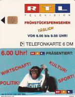 GERMANY(chip) - RTL TV(O 473 B), Tirage 1500, 11/93, Mint - O-Serie : Serie Clienti Esclusi Dal Servizio Delle Collezioni