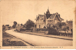 33 - CAVIGNAC - SAN66802 - Villa Armand Et Route Nationale à Beaudet - Sonstige & Ohne Zuordnung