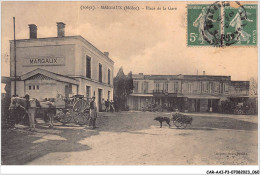 CAR-AAIP3-33-0222 - MARGAUX - Place De La Gare - Voiture A Chien - Margaux