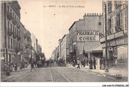 CAR-AAGP2-29-0184 - BREST - La Rue De Paris Et L'Octroie - Pharmacie Corbe, Commerces - Brest