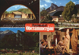 72425767 Oberammergau Passionsspielhaus Kofel Notkarspitze Holzschnitzwerkstaett - Oberammergau