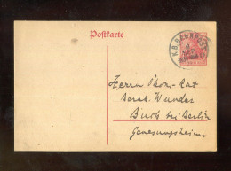 "DEUTSCHES REICH" K1 "K.B.BAHNPOST" Auf Postkarte (R2094) - Briefkaarten