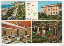 Italie Hôtel VILLA ITALIA Finale Ligure Marina Via Torino En 4 Vues Fiat 500 VOIR DOS - Autres & Non Classés