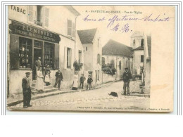 NANTEUIL-SUR-MARNE Vue De L&amp Acute Eglise (Epicerie P.  Lemistre) - Otros & Sin Clasificación