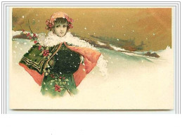 Jeune Femme Sous La Neige - Women