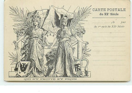 Georges Grellet - Qui S'y Frotte S'y Pique - Carte Postale Du XXè Siècle - Marianne - Other & Unclassified