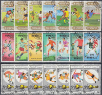 MONGOLIA, FOOTBALL, THREE COMPLETE USED SERIES With GOOD QUALITY - Sonstige & Ohne Zuordnung